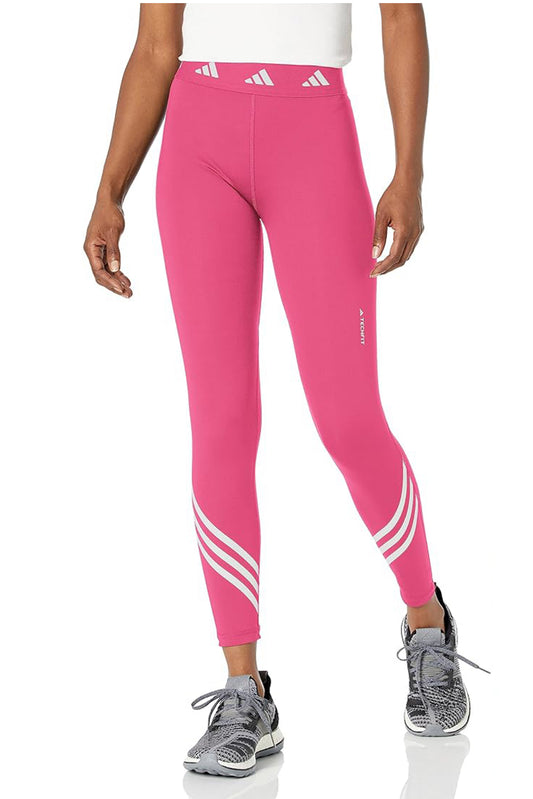 Adidas Pink Wrap-Stripe Tights