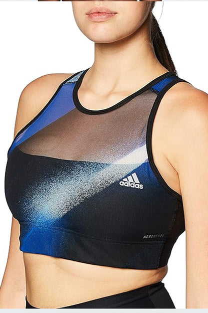 Adidas AEROREADY Mesh Overlay Sports Bra
