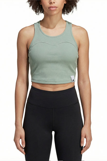 Adidas Ribbed Crop Tank Top