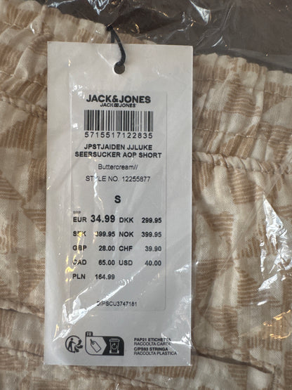 JACK & JONES Jaiden Luke Seersucker AOP Short