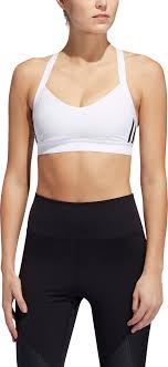 Adidas White & Black Racerback Sports Bra