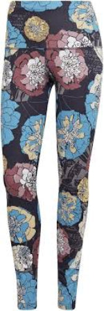 Adidas Floral High-Waist Pocket Tights