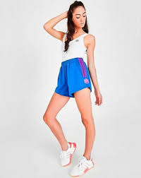 Adidas Electric Blue & Pink Retro Runner Shorts