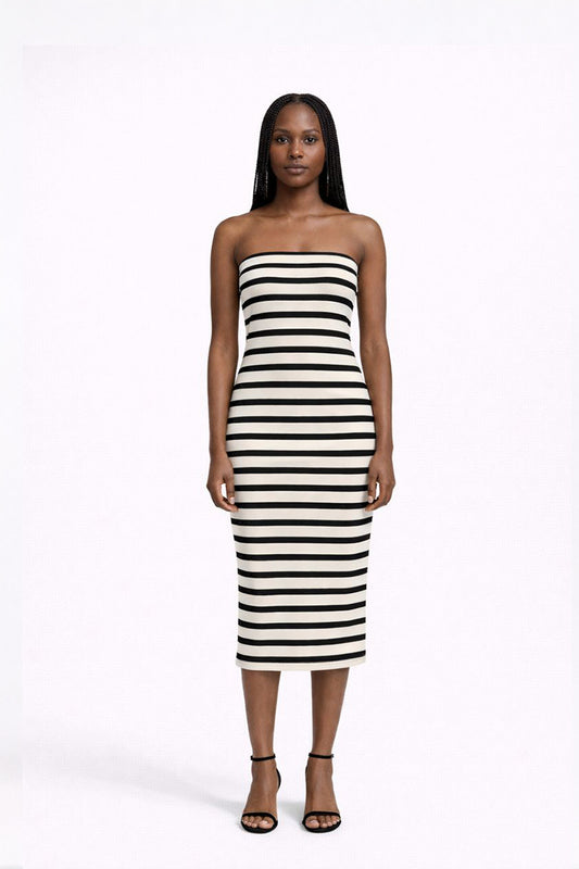 VILA Clothes Midi Tube Dress